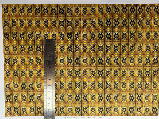 WALLPAPER Art Deco gold squares