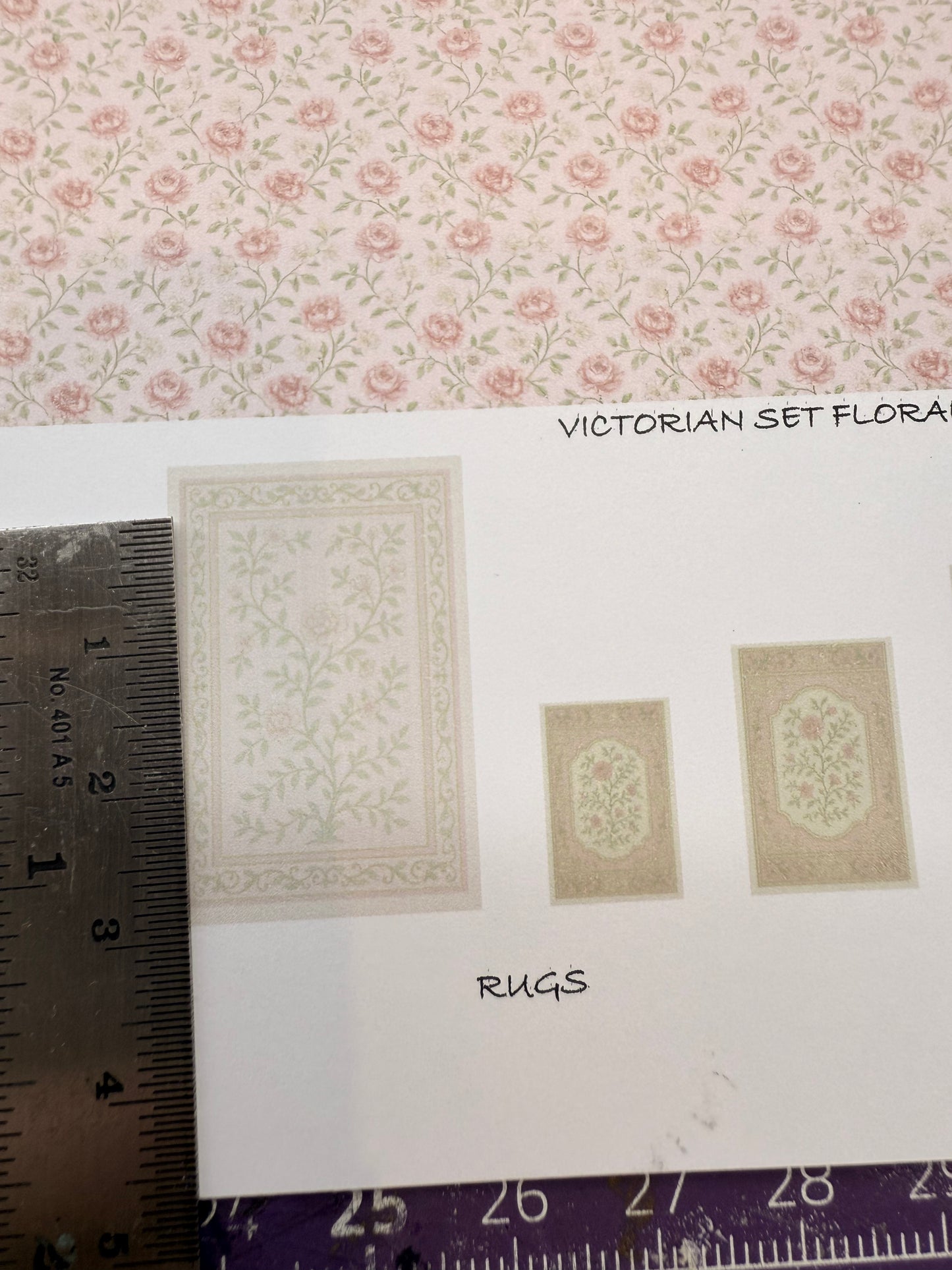 SET WALLPAPER . Victorian floral pink