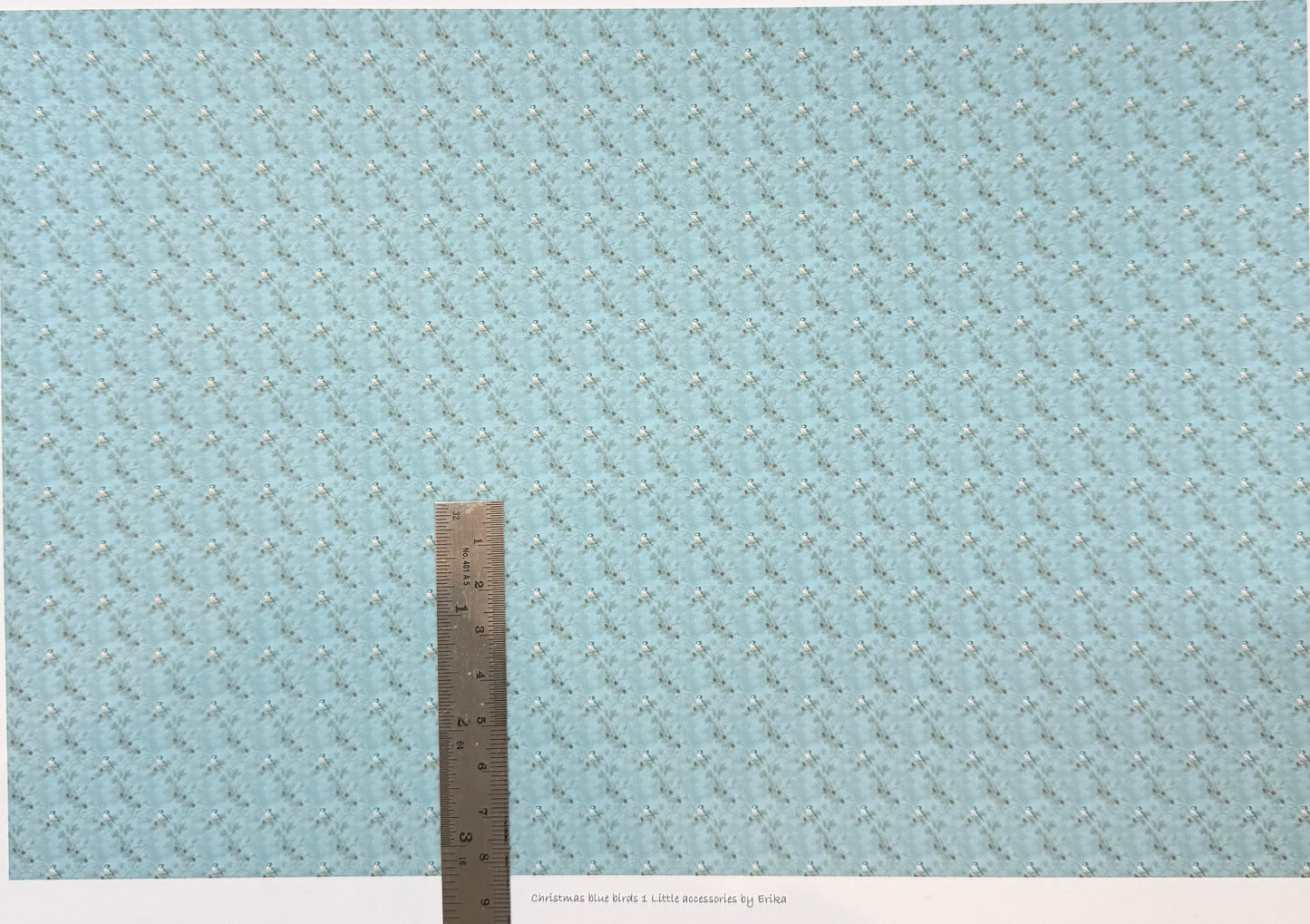 wallpaper Christmas blue birds 1 1/48