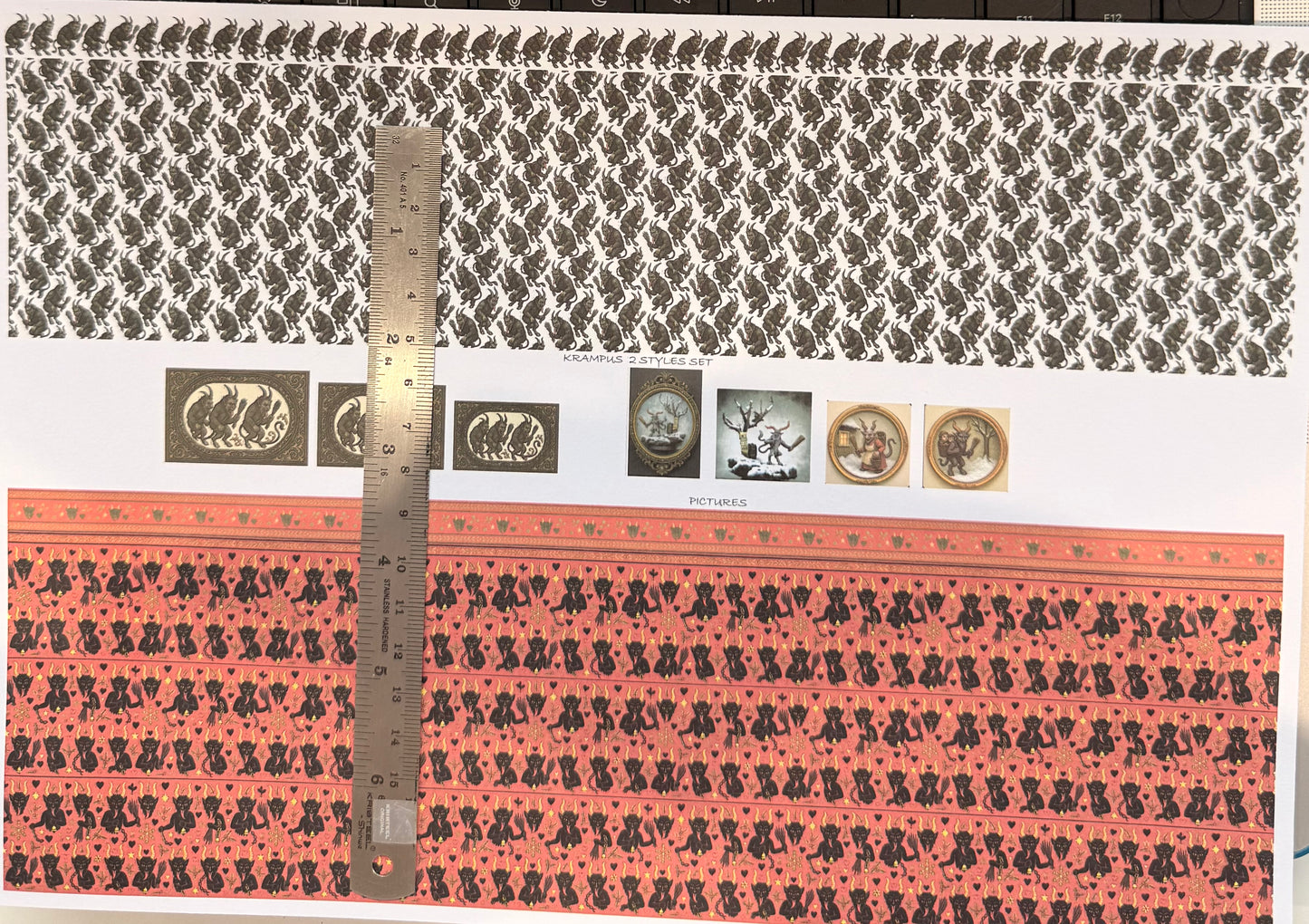 SET wallpaper matching set KRAMPUS x2