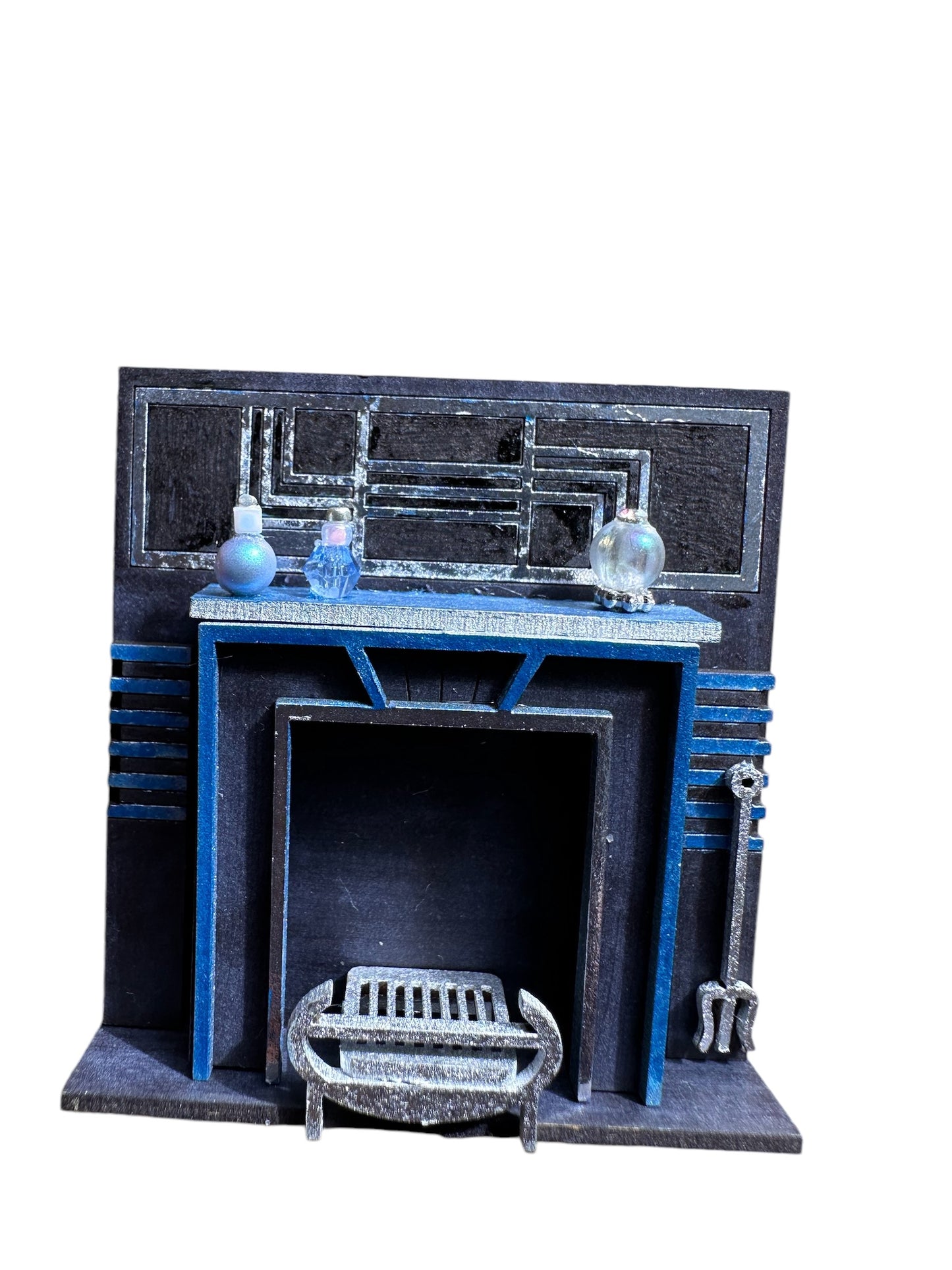 ART DECO FAN FIREPLACE. 1/48th scale.
