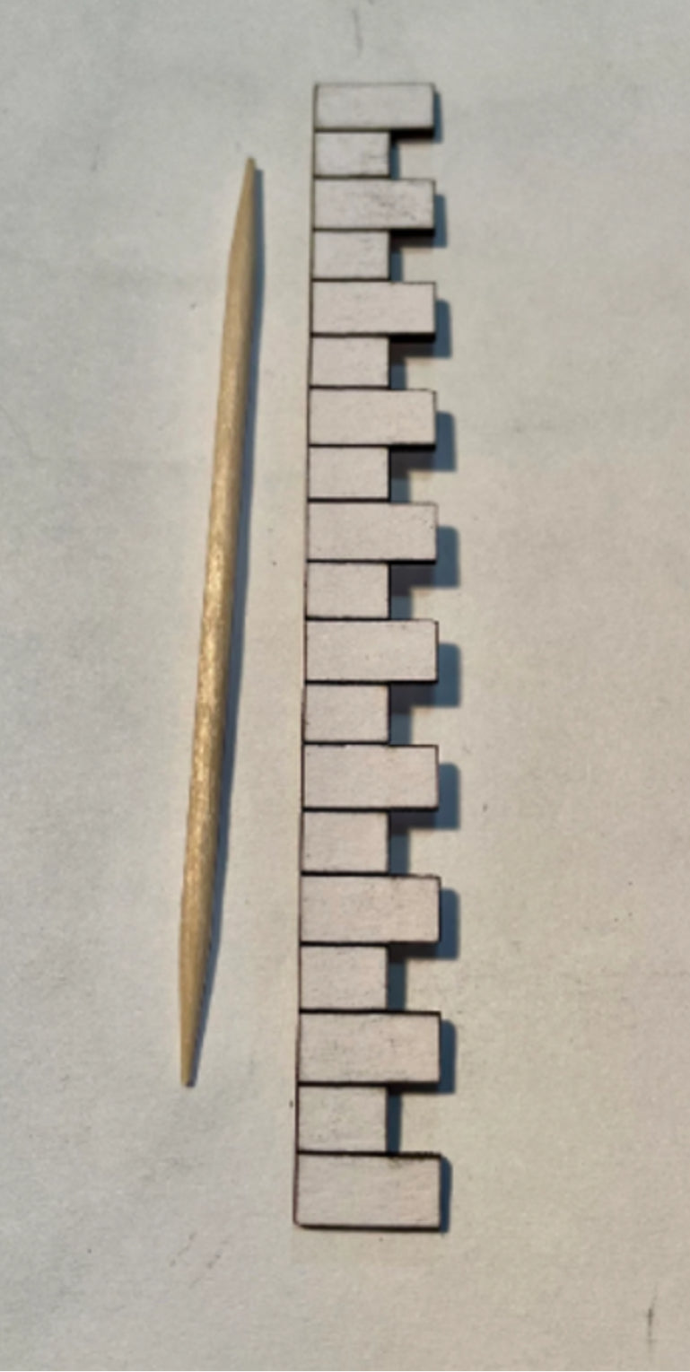 BUILDING SUPPLIES -quoin pack. 20 strips in a pack 1/48th KIT. Quarter scale
