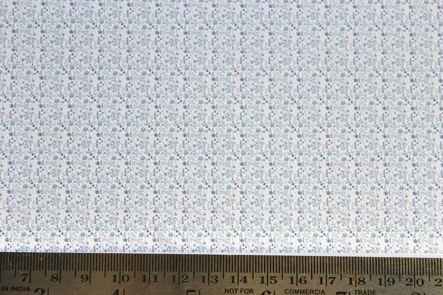 Wallpaper, Grannies bedroom blue sprigs 1/48th