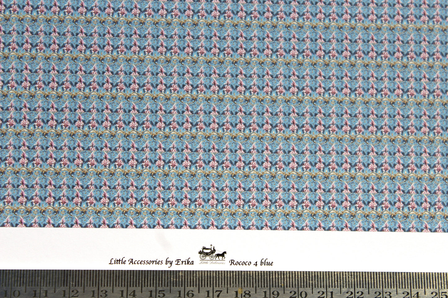 Wallpaper Rococo 4 blue. 1/48th scale