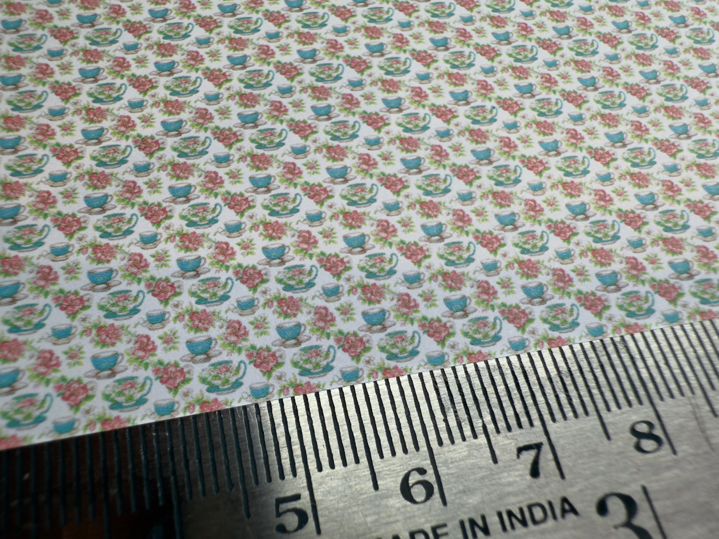 Wallpaper KITCHEN teacups 1 1/48th scale