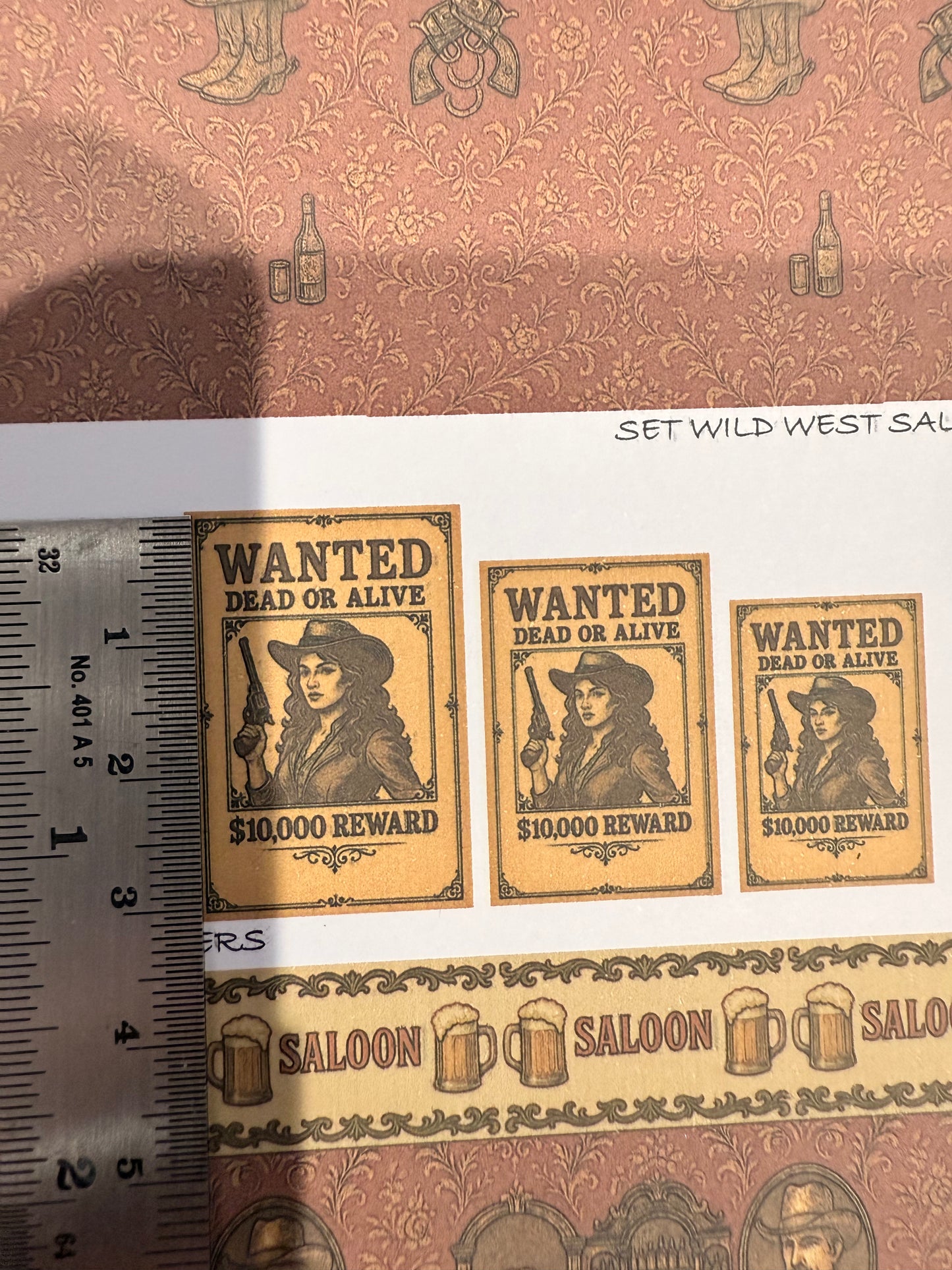 SET 1/48 SCALE WILD WEST SALOON