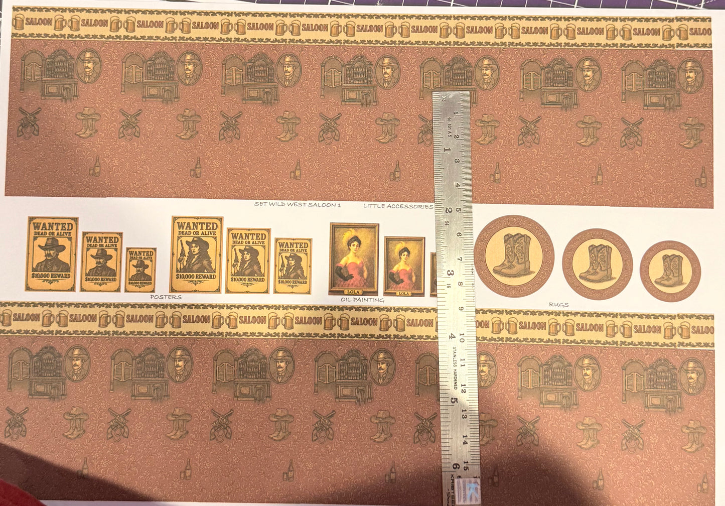 SET 1/48 SCALE WILD WEST SALOON