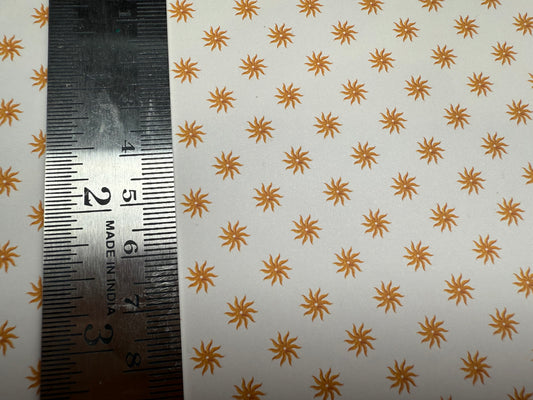 FABRIC  WILD WEST gold stars. 1/48th scale