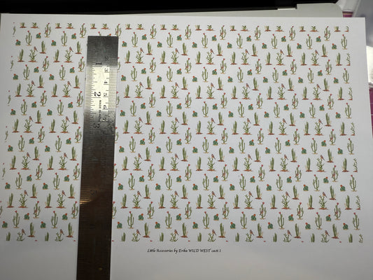 FABRIC  WILD WEST cacti 1.
