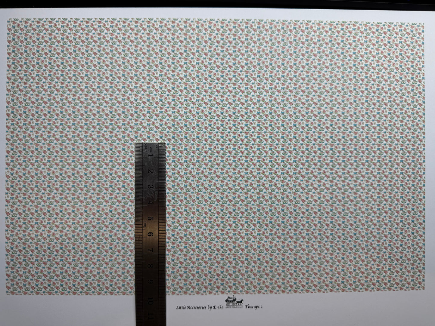 Wallpaper. KITCHEN Teacups 11