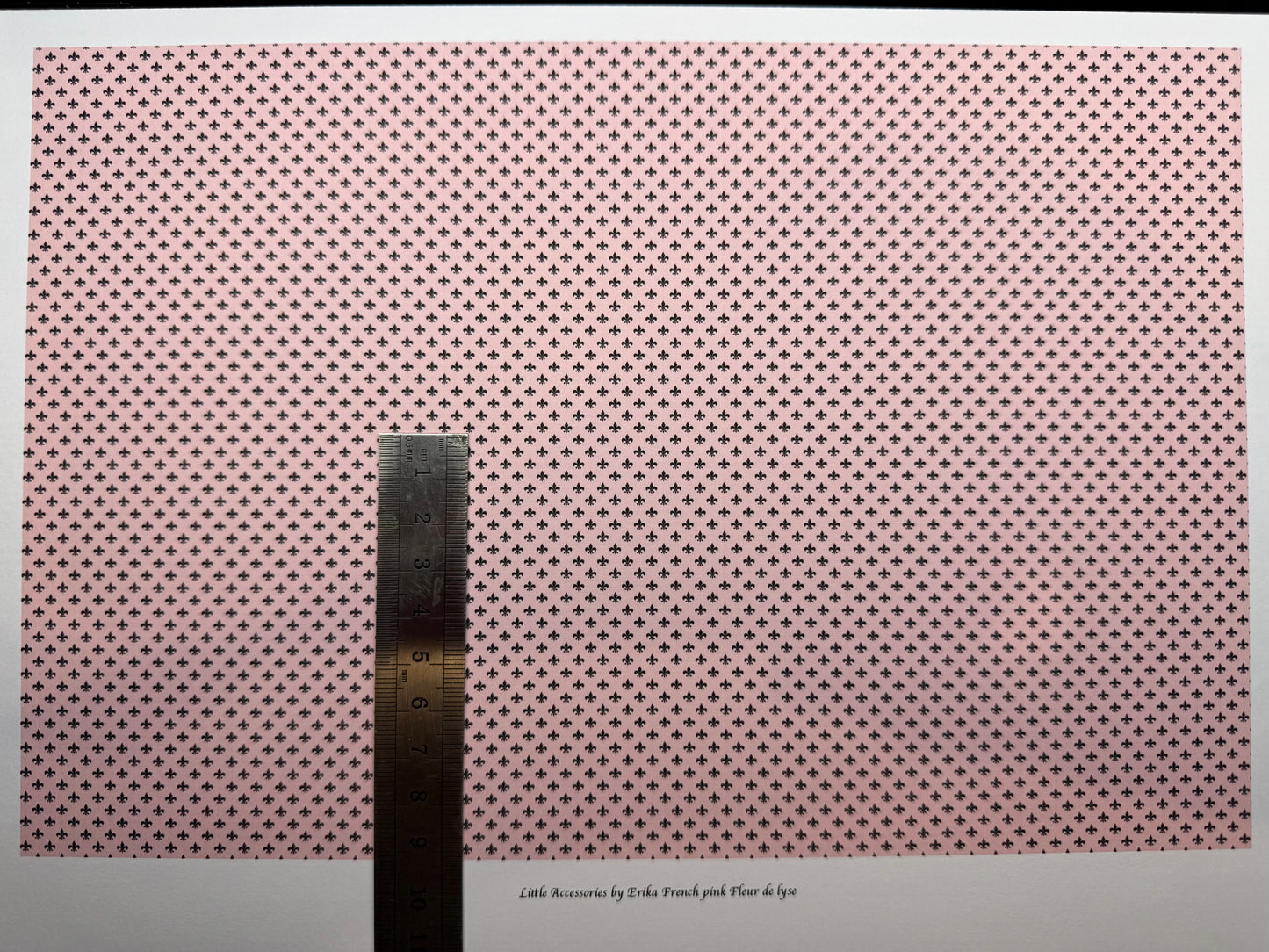 fabric FRENCH Pink Fleur de lyse