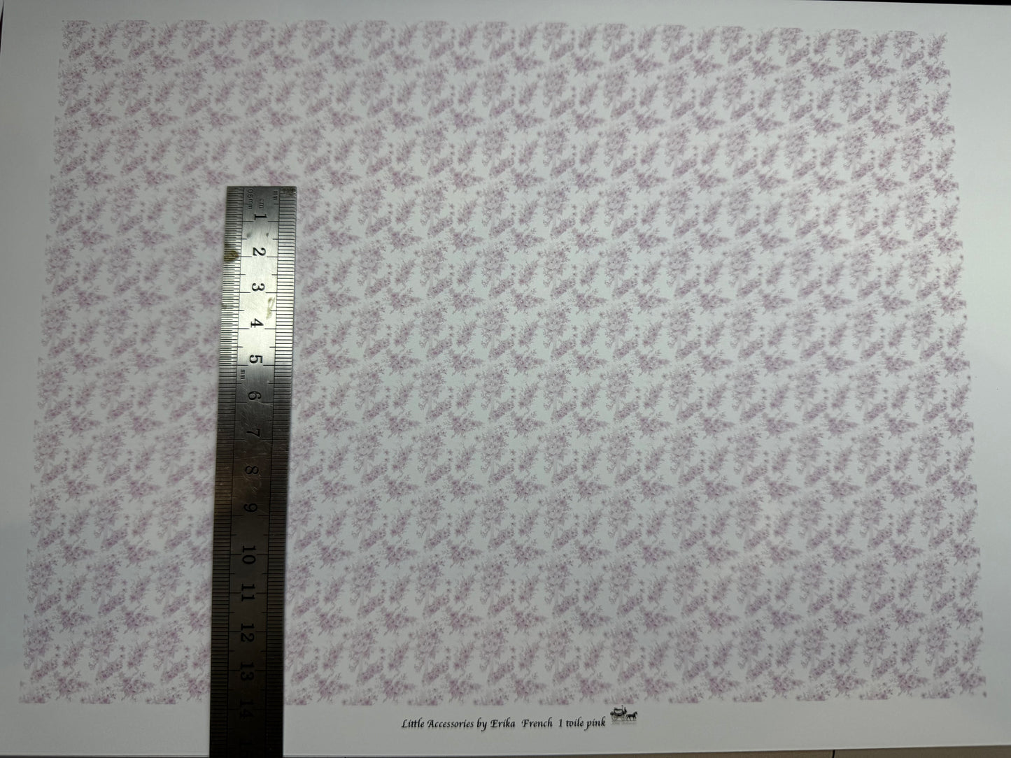 FABRIC FRENCH TOILE pink 1