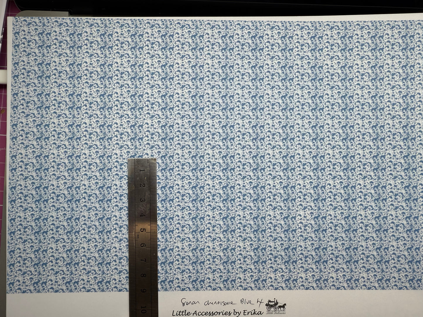 FABRIC FRENCH Chinoiserie. blue 4
