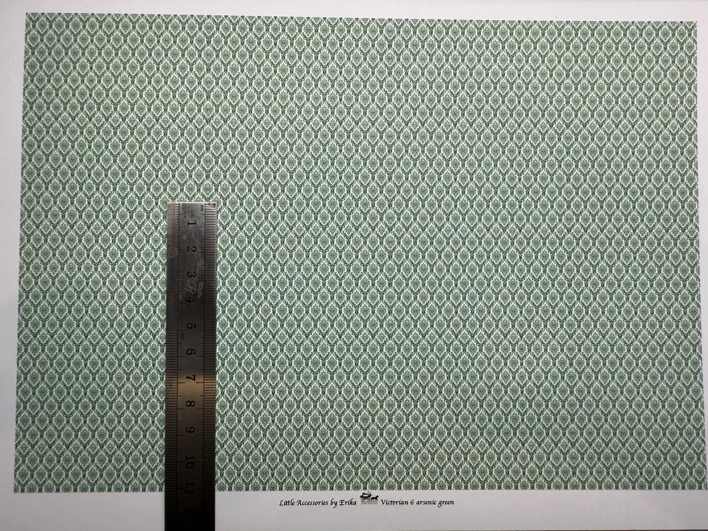 Wallpaper. Victorian. Arsenic green