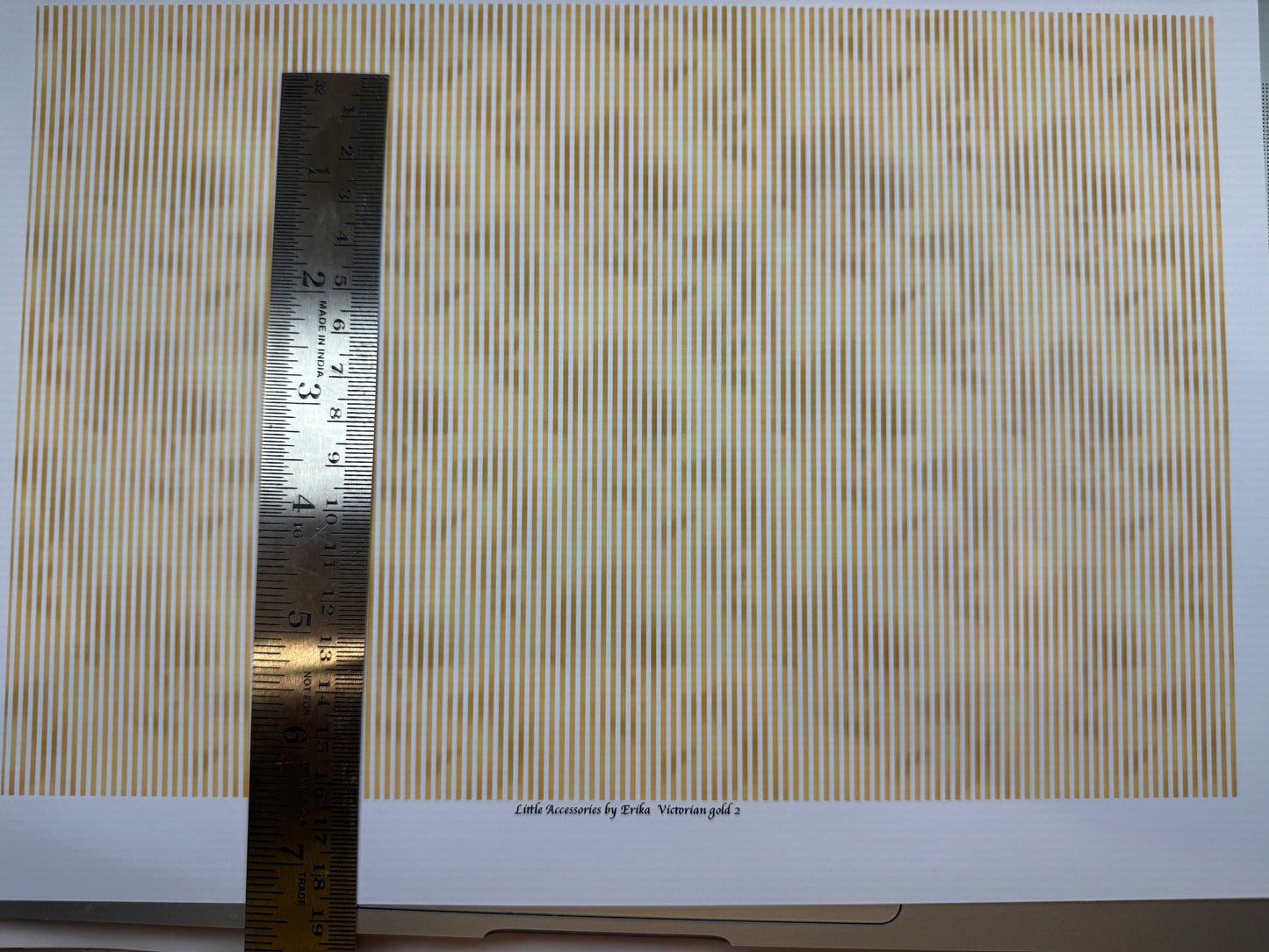 Wallpaper VICTORIAN GOLD STRIPES 2