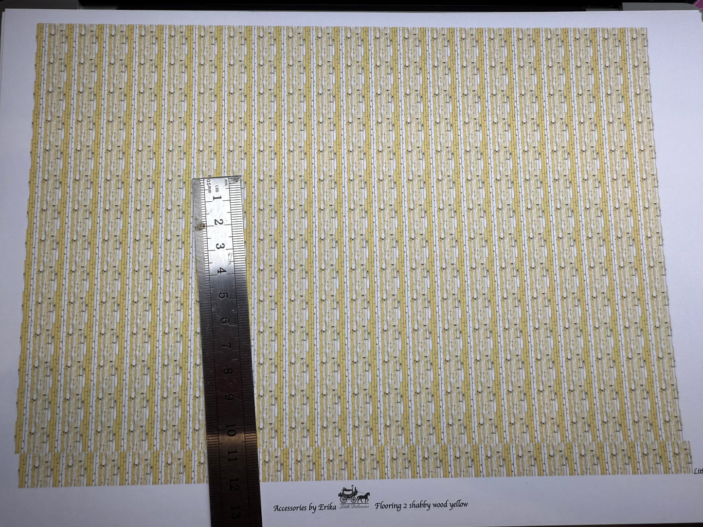 FABRIC shabby wood brown 4