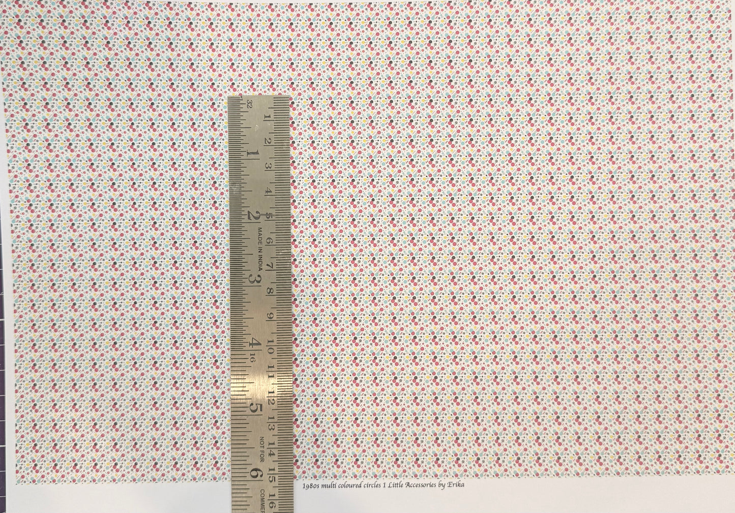 Wallpaper 1980s coloured CIRCLES 1/48