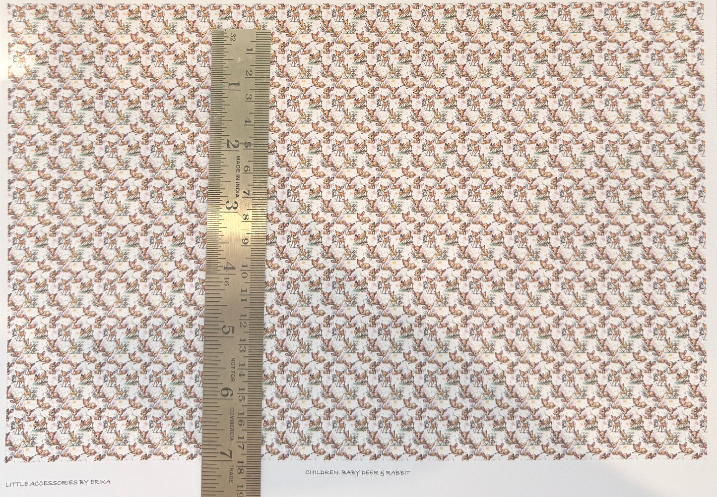 FABRIC CHILDREN BABY DEER & RABBITS