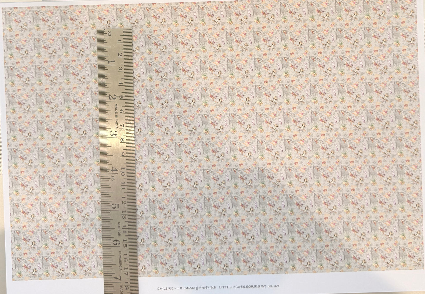 FABRIC CHILDREN LIL BEAR & FRIENDS 1/48