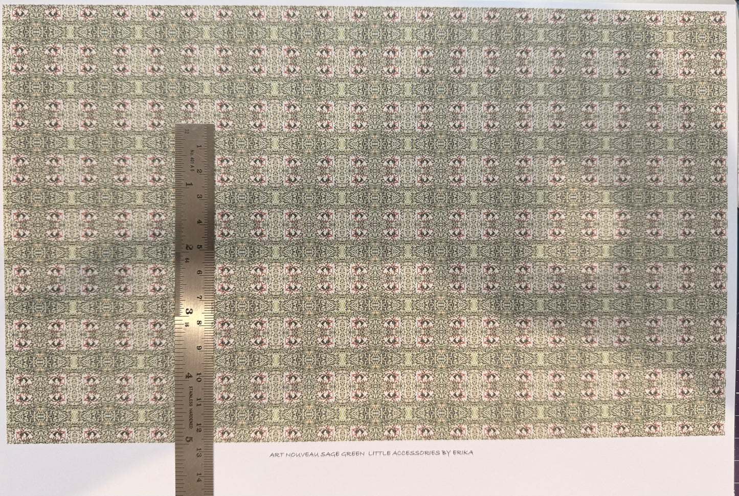 FABRIC ART NOUVEAU SAGE GREEN