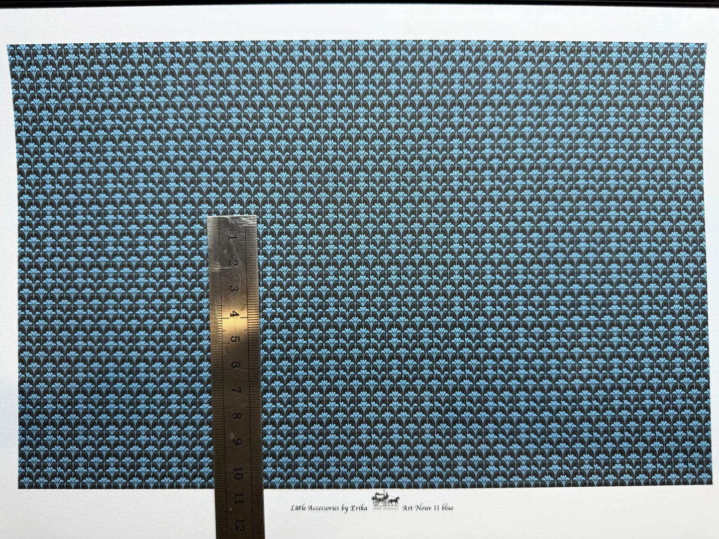 Wallpaper Art Nouveau 11 blue