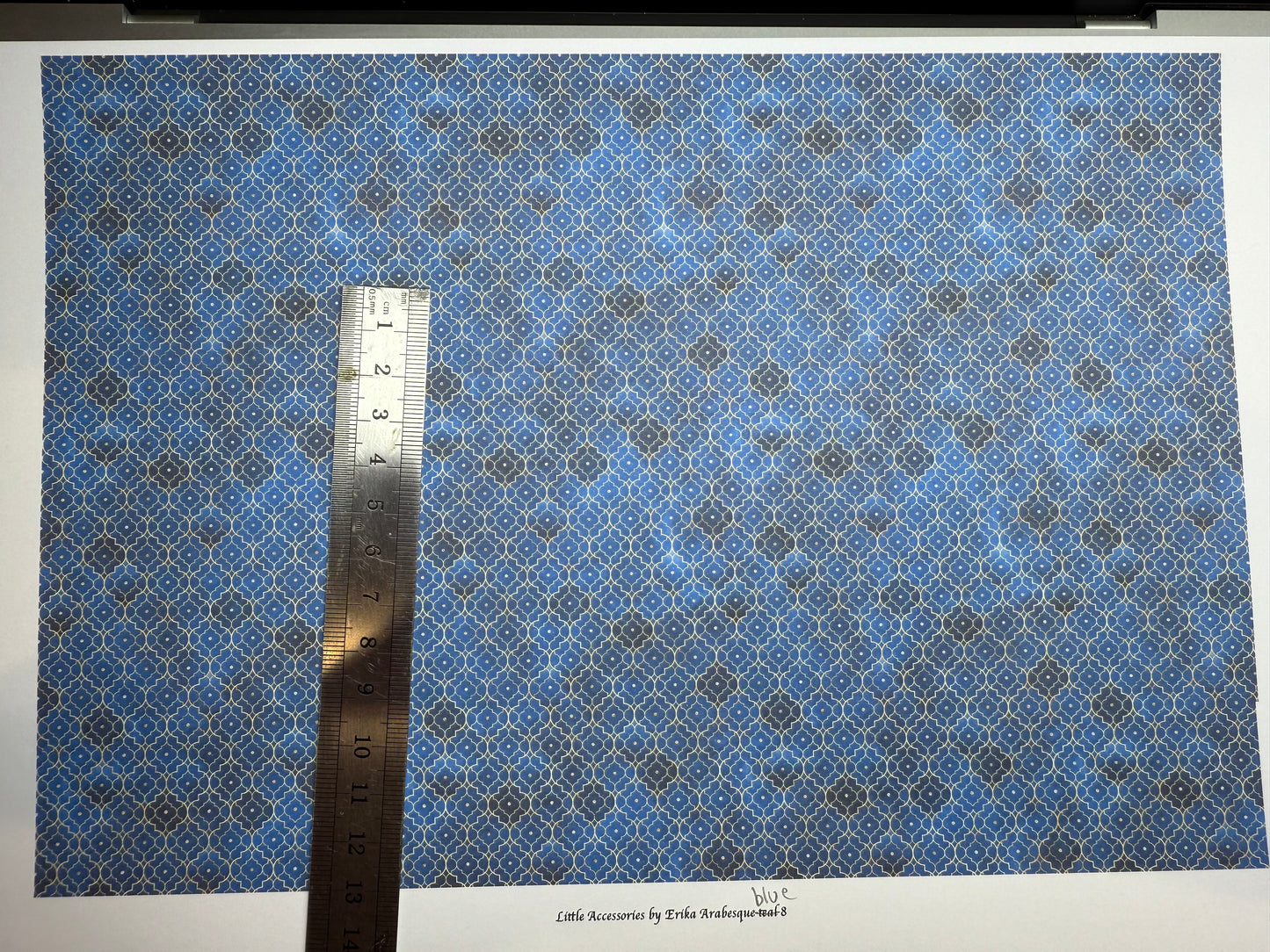 Wallpaper Arabesque blue