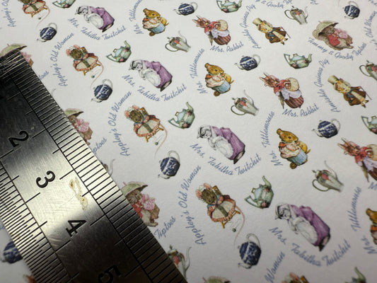 FABRIC Beatrix potter mixed 4