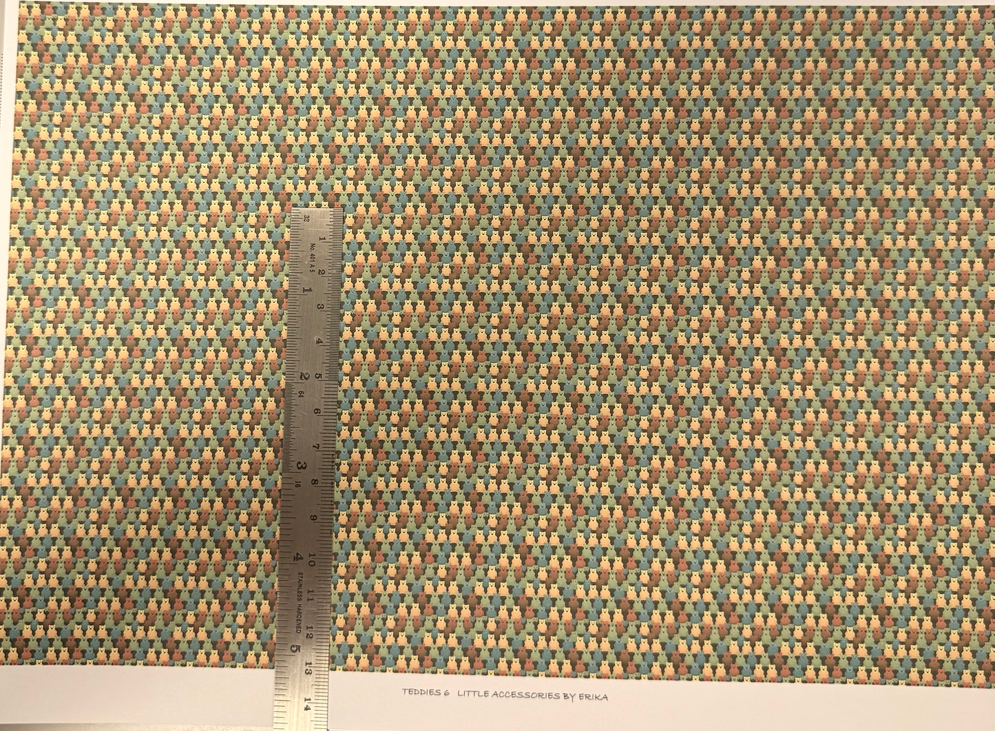 WALLPAPER CHILDREN TEDDIES 6 FABRIC 1/48