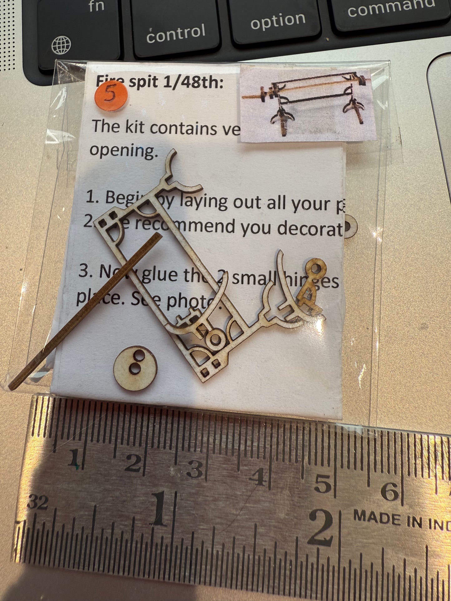 Tudor fire spit. 1/48th scale KIT