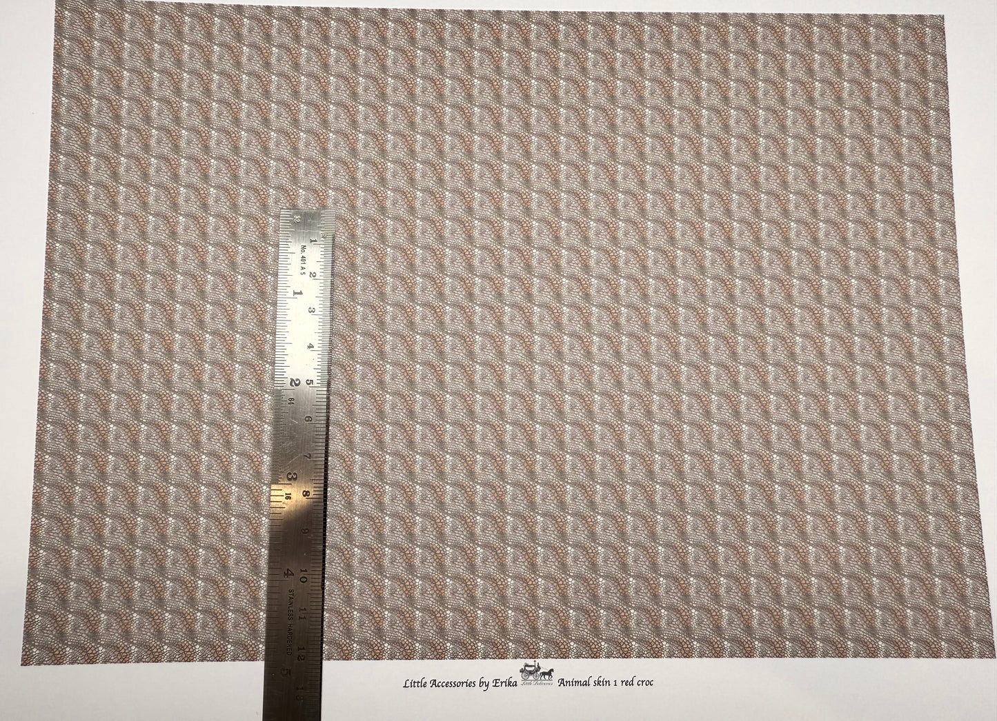 Wallpaper Animal skin red crock 1. 1/48th scale