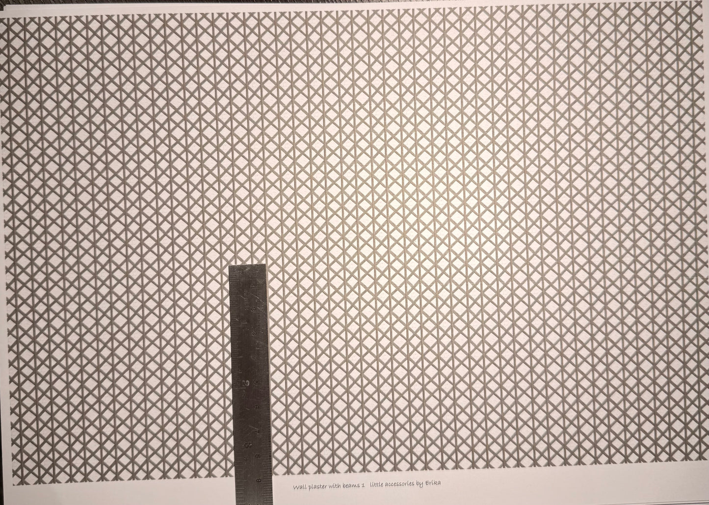 ceiling/walls plaster & beams 2 1/48