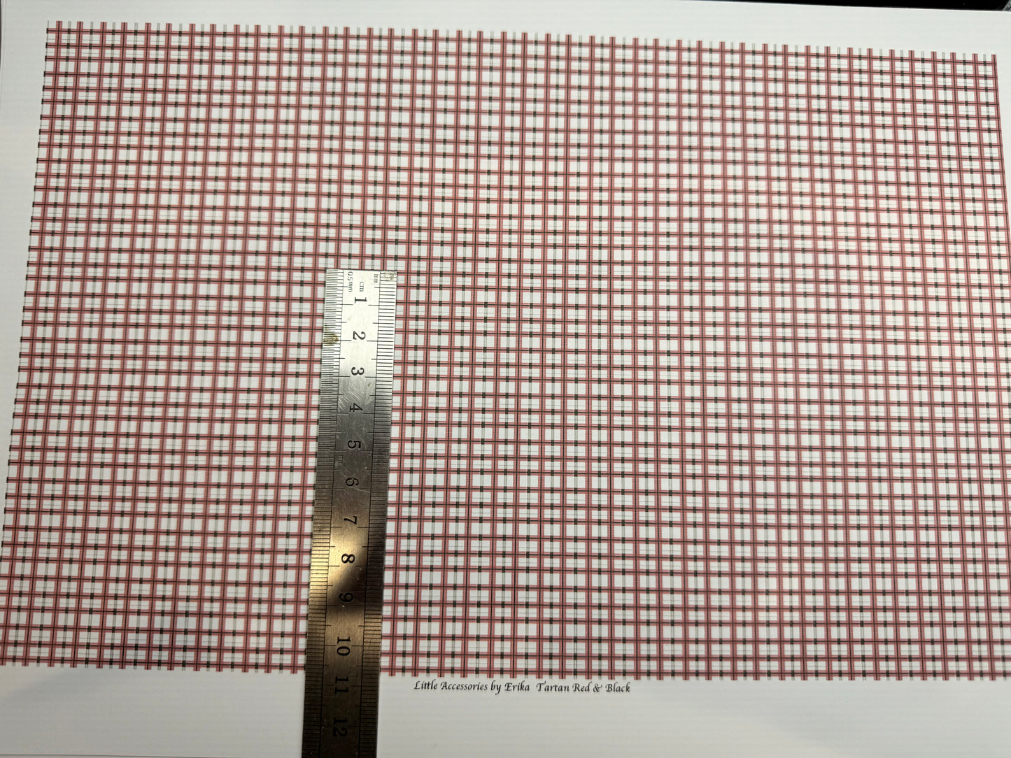 wallpaper. TARTAN red & black