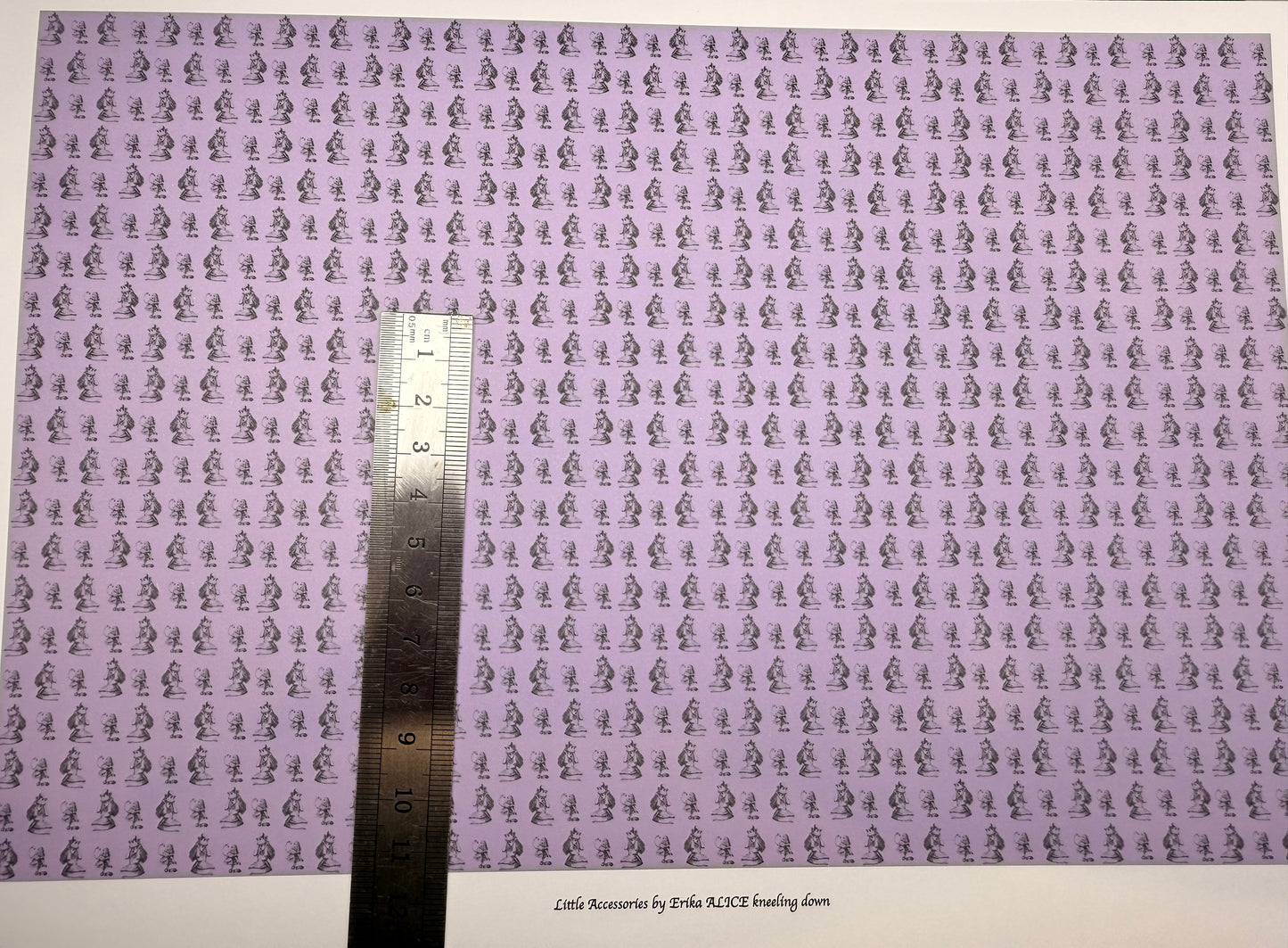 Wallpaper. Alice kneeling purple