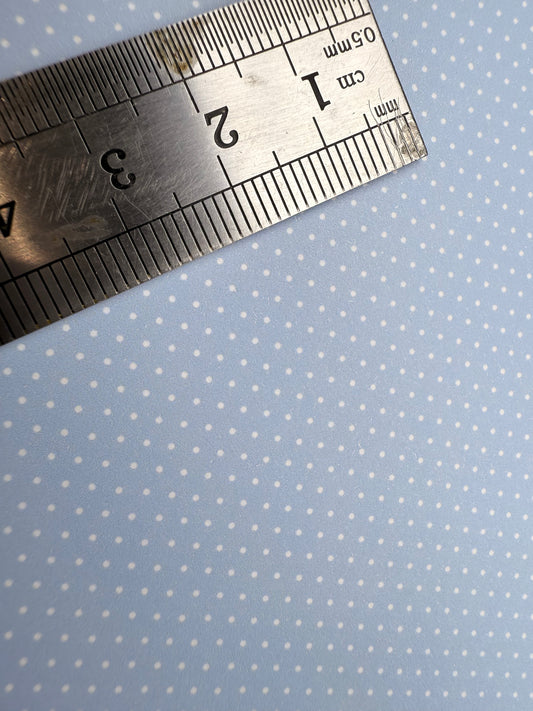 FABRIC Alice blue dots