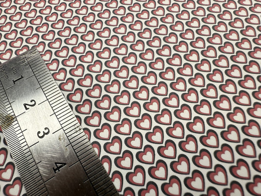 FABRIC ALICE hearts 2.  1/48th scale