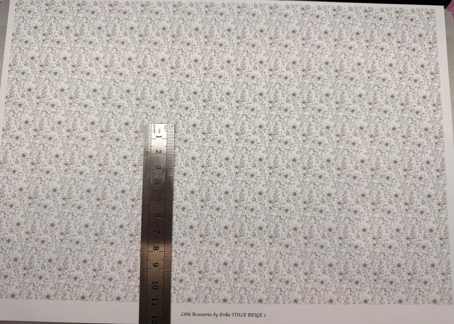 FABRIC TOILE BEIGE 2. 1/48th scale