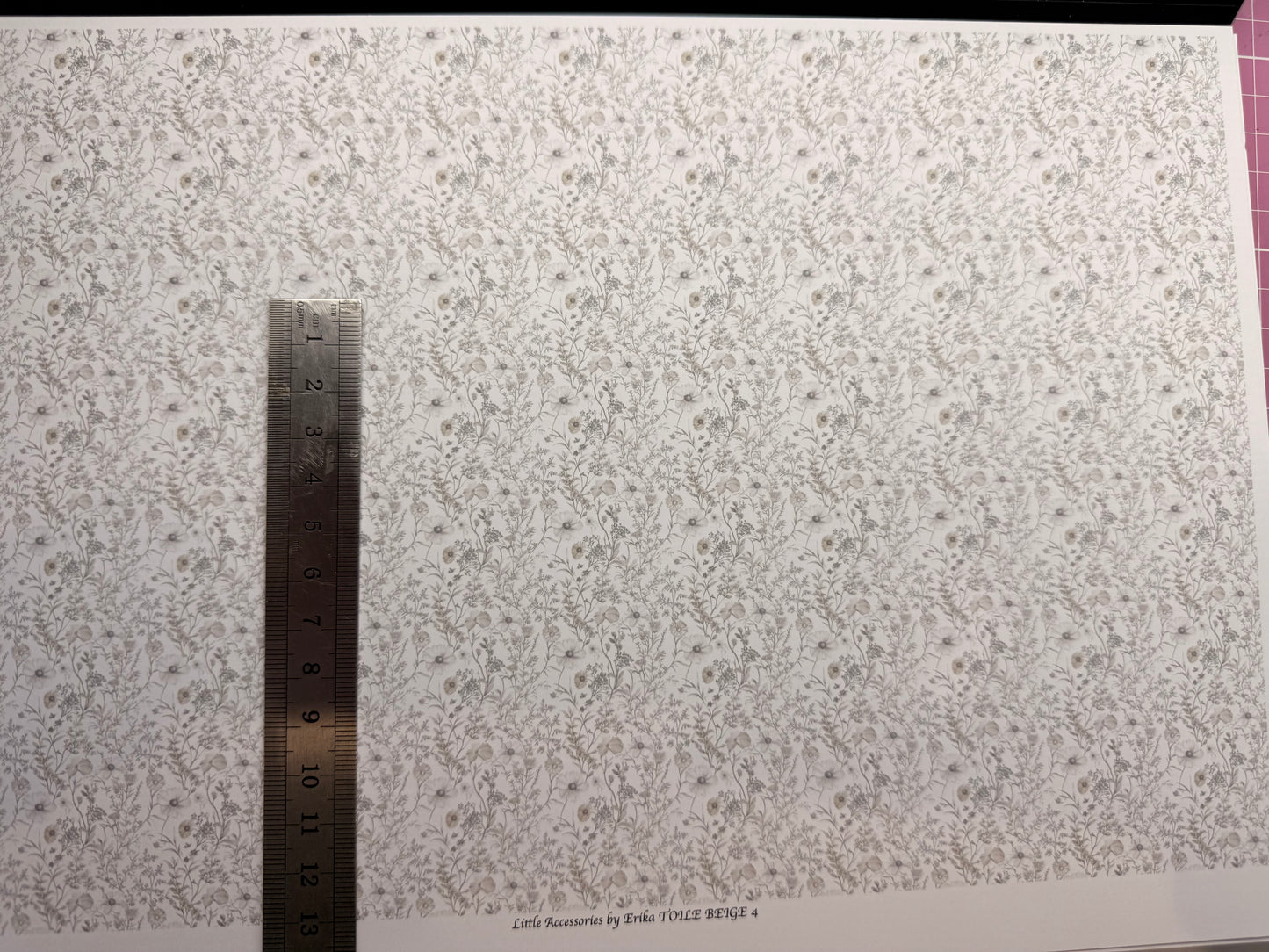 FABRIC TOILE BEIGE 4. 1/48th scale