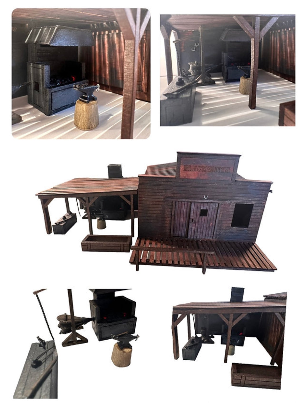 Wild West Blacksmiths. 1/48th scale KIT