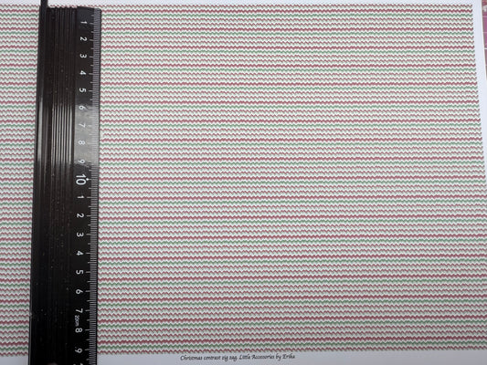 Wallpaper. Christmas zig zag contrast . 1/48th scale
