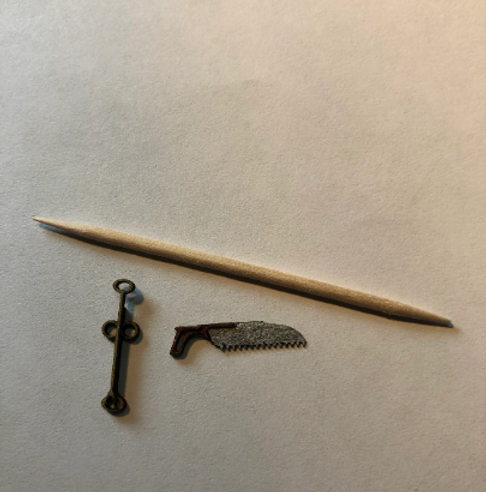 Medical collection. BONE SAW & TONSILLECTOMY TOOL. 1/48th scale kit