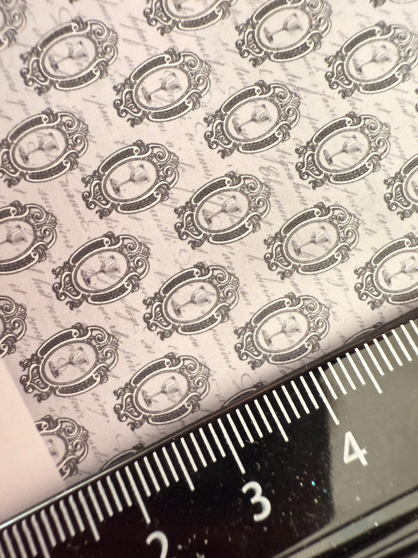 FABRIC French wine glass in picture frame