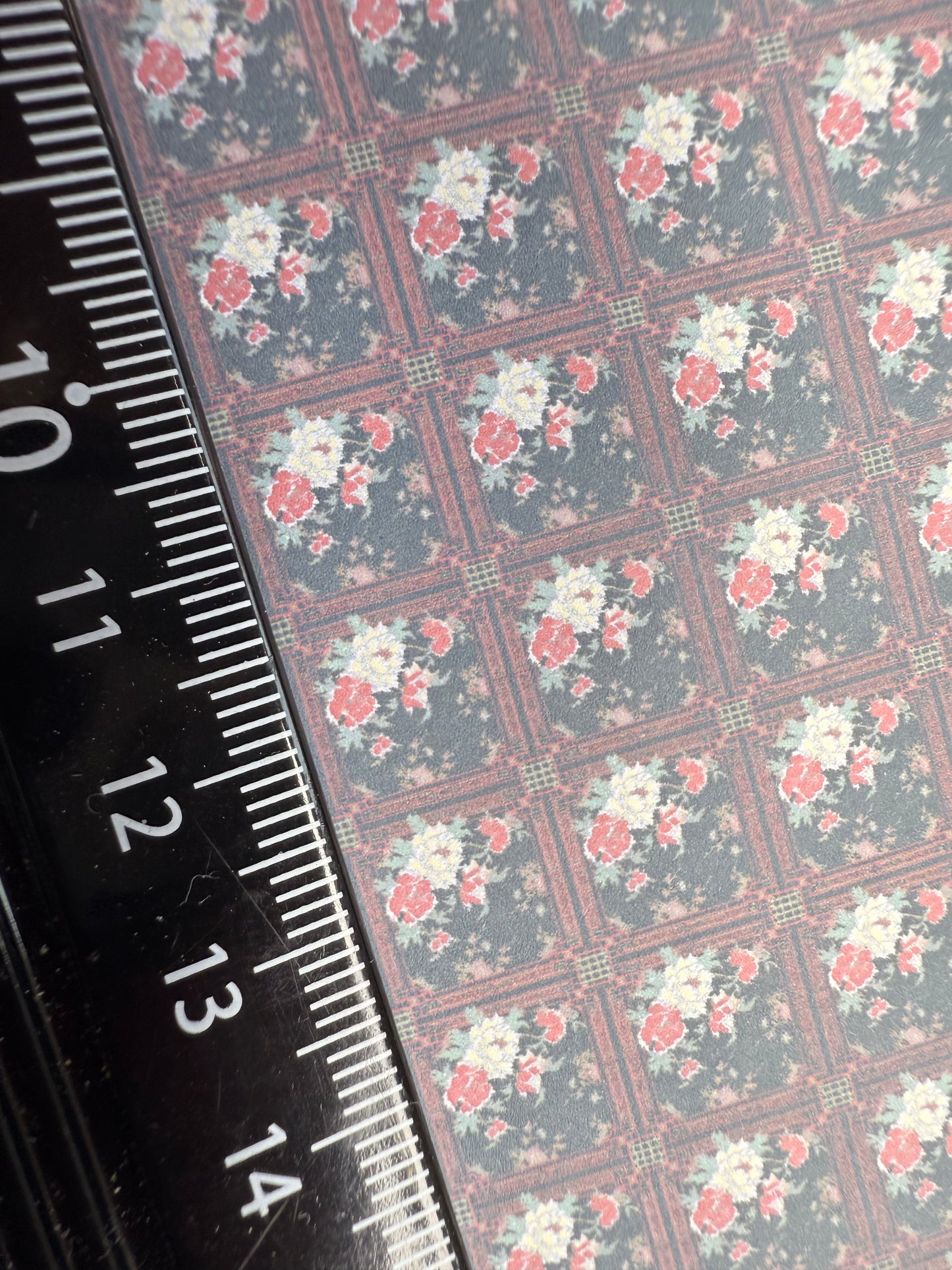 WALLPAPER CHINESE SQUARE RED FLORAL