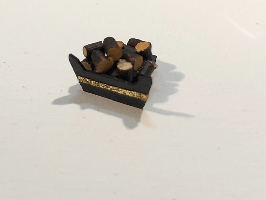 Fire grate made with .5mm cardboard. 1/48th scale KIT