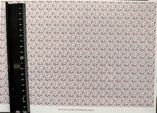 FABRIC  VICTORIAN flower meadow 8