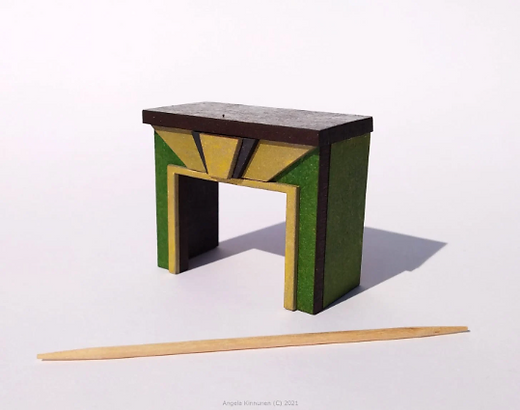 Art Deco  FIRE SURROUND. 1/48th scale kit