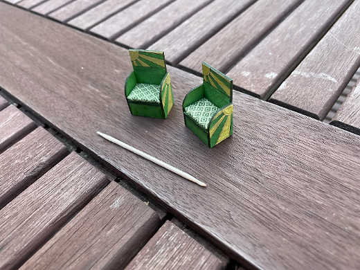 Art Deco LOUNGE CHAIRS. (2 pack) 1/48th scale kit