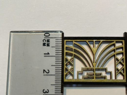 Art Deco FIRE SCREEN. 1/48th scale kit.