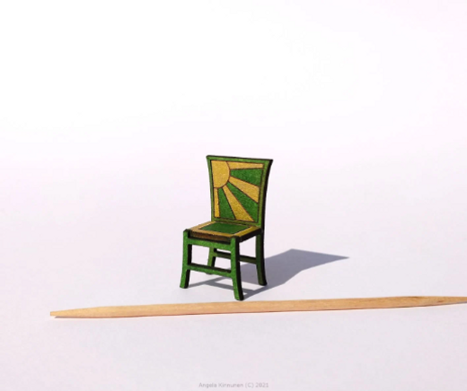 Art Deco collection. DINING ROOM TABLE & CHAIRS. 1/48th scale kit