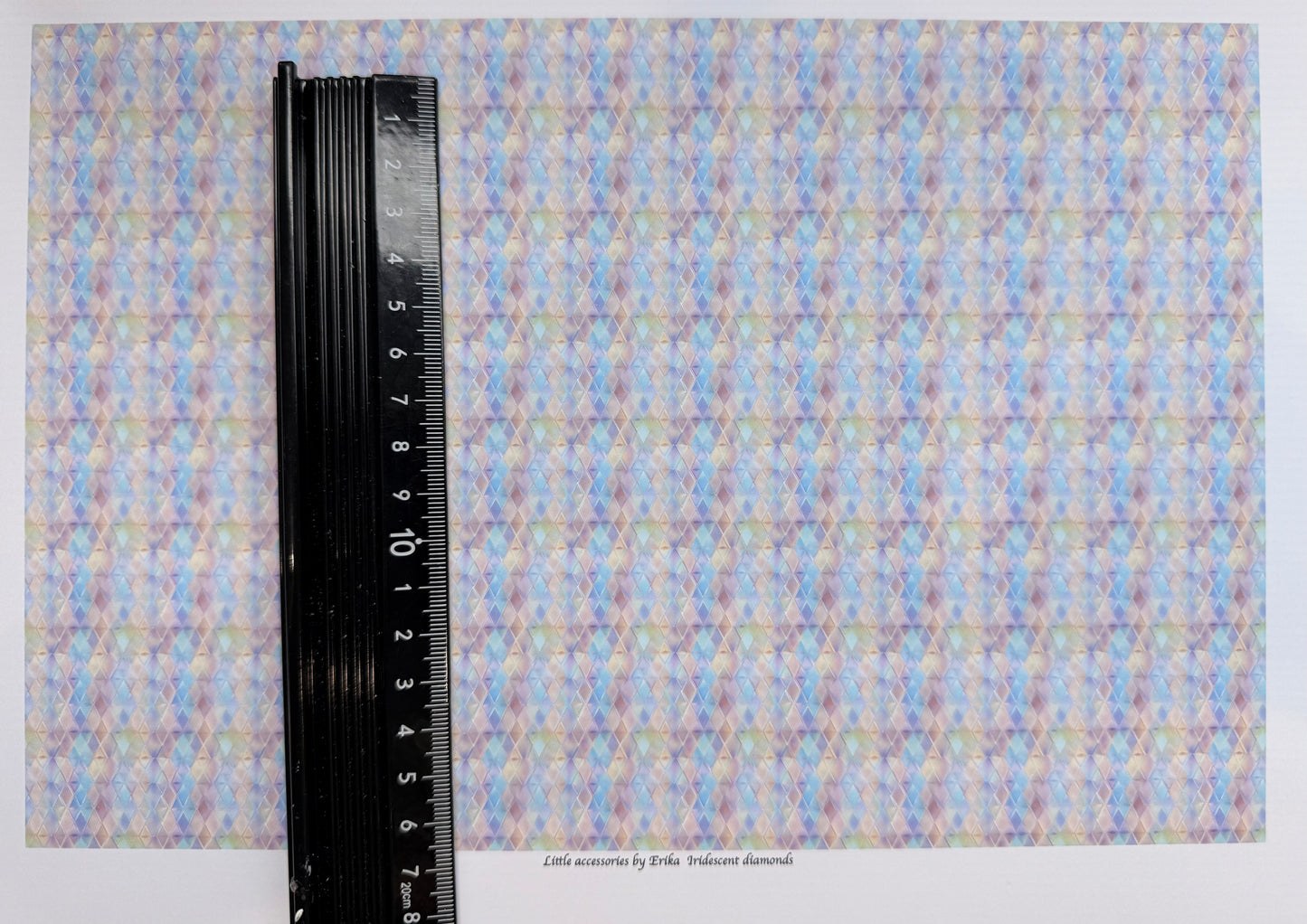 Wallpaper art deco iridescent diamonds