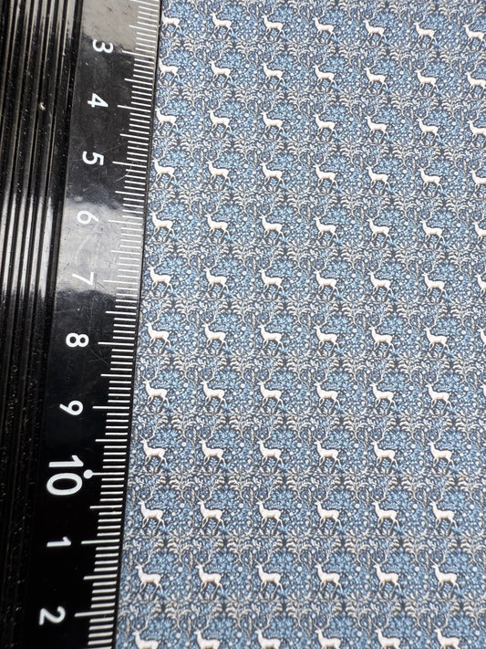 FABRIC Christmas brown deer WM